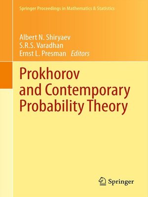 cover image of Prokhorov and Contemporary Probability Theory